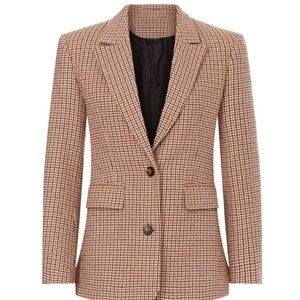 Maje Elbow Patch Single-Breasted Blazer